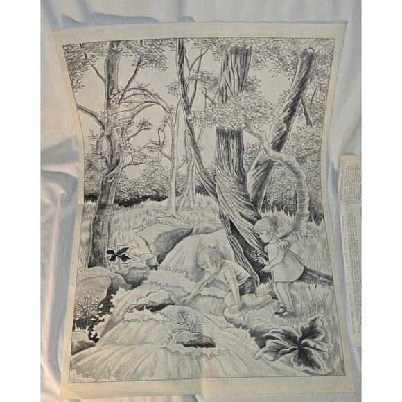 Tri-Chem Ready to Paint Jesus Watching Over 19" x 26" Instructions Self-Shading - Picture 6 of 8